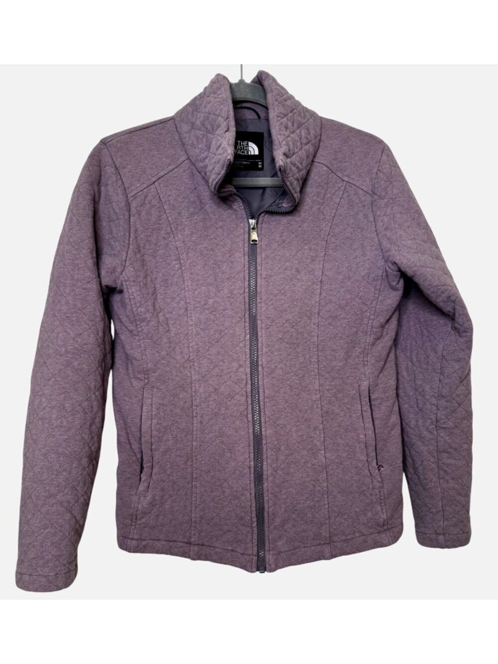 The North Face Quilted Full Zip Jacket Size Medium Women's Purple Jacket Pockets